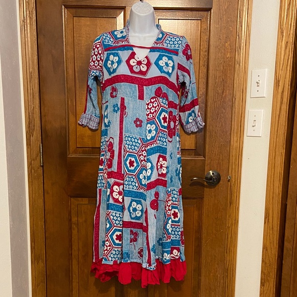 AYASYA BOHO Vibrant Color Intricate Patterns Tropical Gypsy Size Small / Medium - Picture 3 of 12